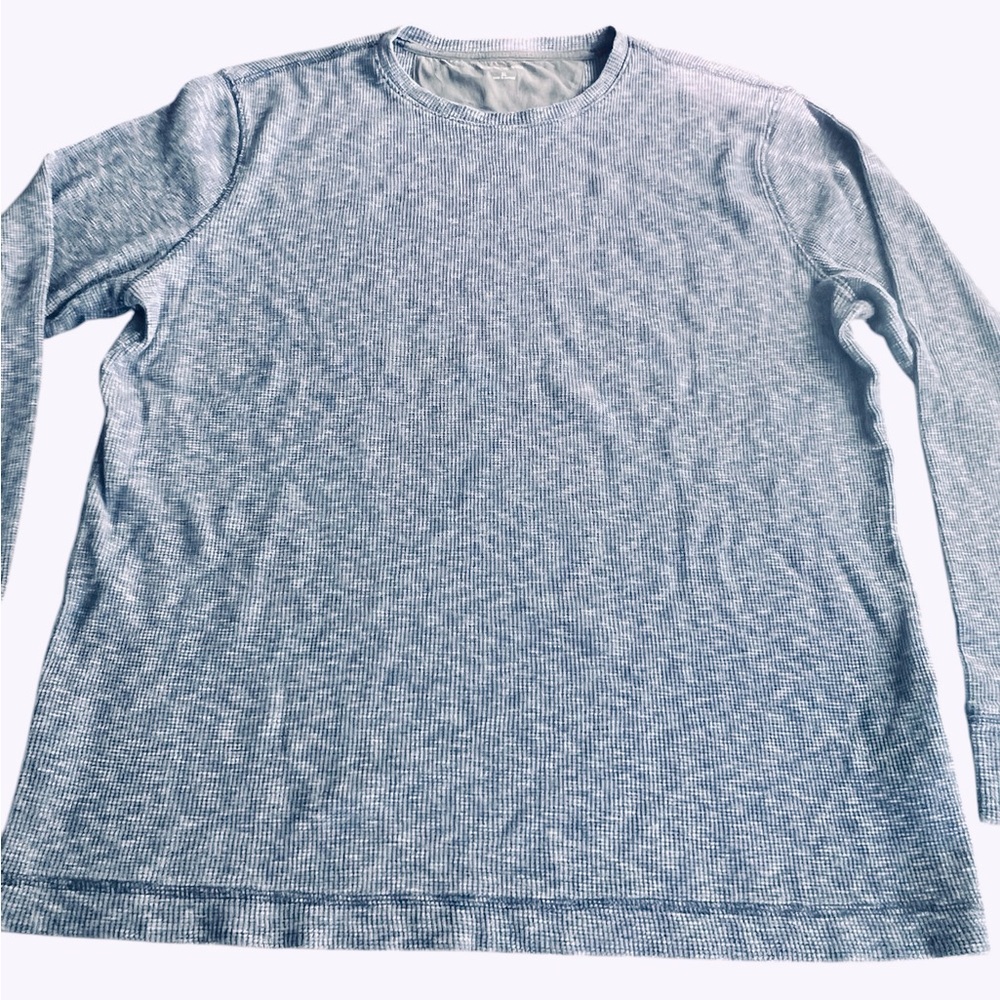 Men’s Banana Republic Blue Thermal Long Sleeve Shirt Size XL